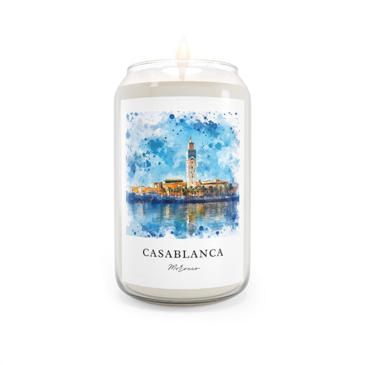 Casablanca, Morocco scented soy candle