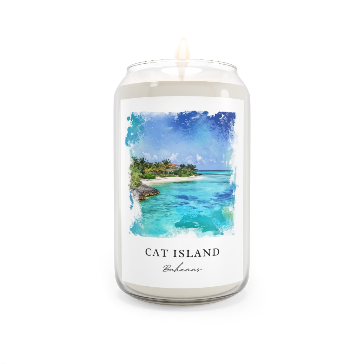 Cat Island, Bahamas scented soy candle
