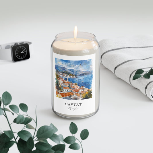 Cavtat, Croatia scented soy candle