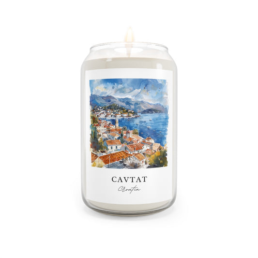 Cavtat, Croatia scented soy candle