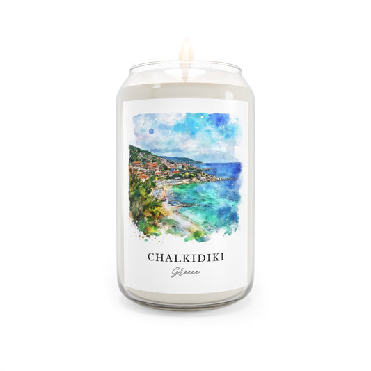 Chalkidiki, Greece scented soy candle