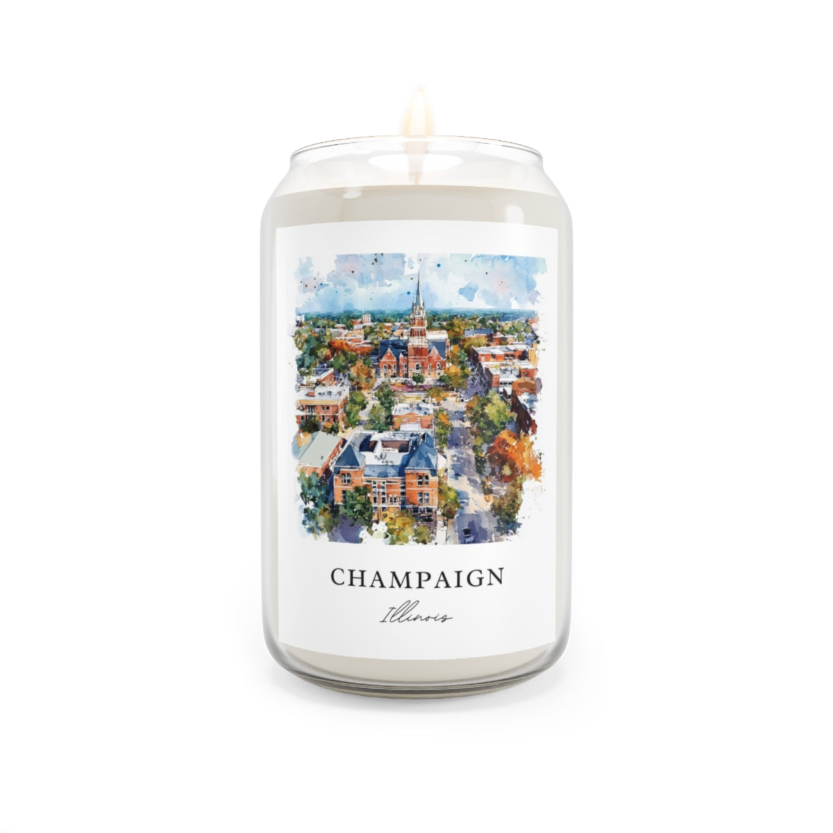 Champaign, Illinois scented soy candle