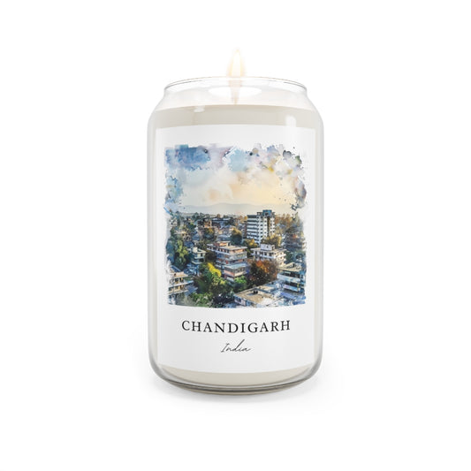 Chandigarh, India scented soy candle