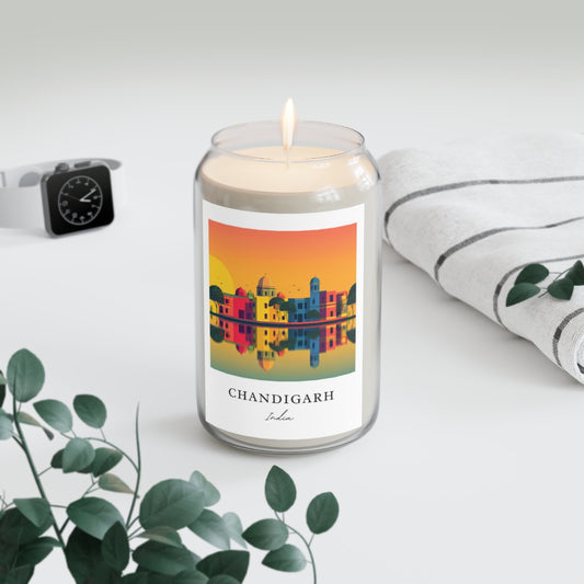 Chandigarh, India scented soy candle