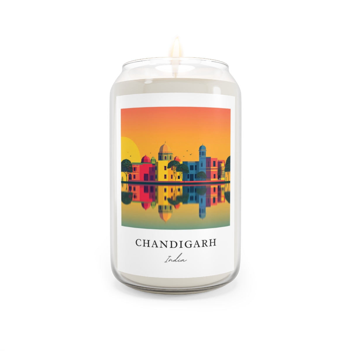 Chandigarh, India scented soy candle
