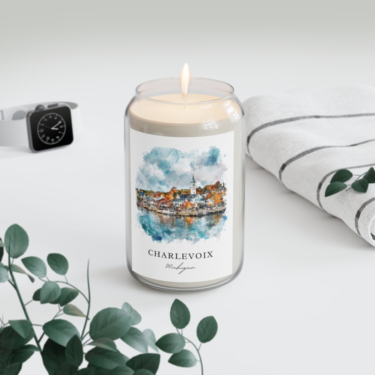 Charlevoix, Michigan scented soy candle