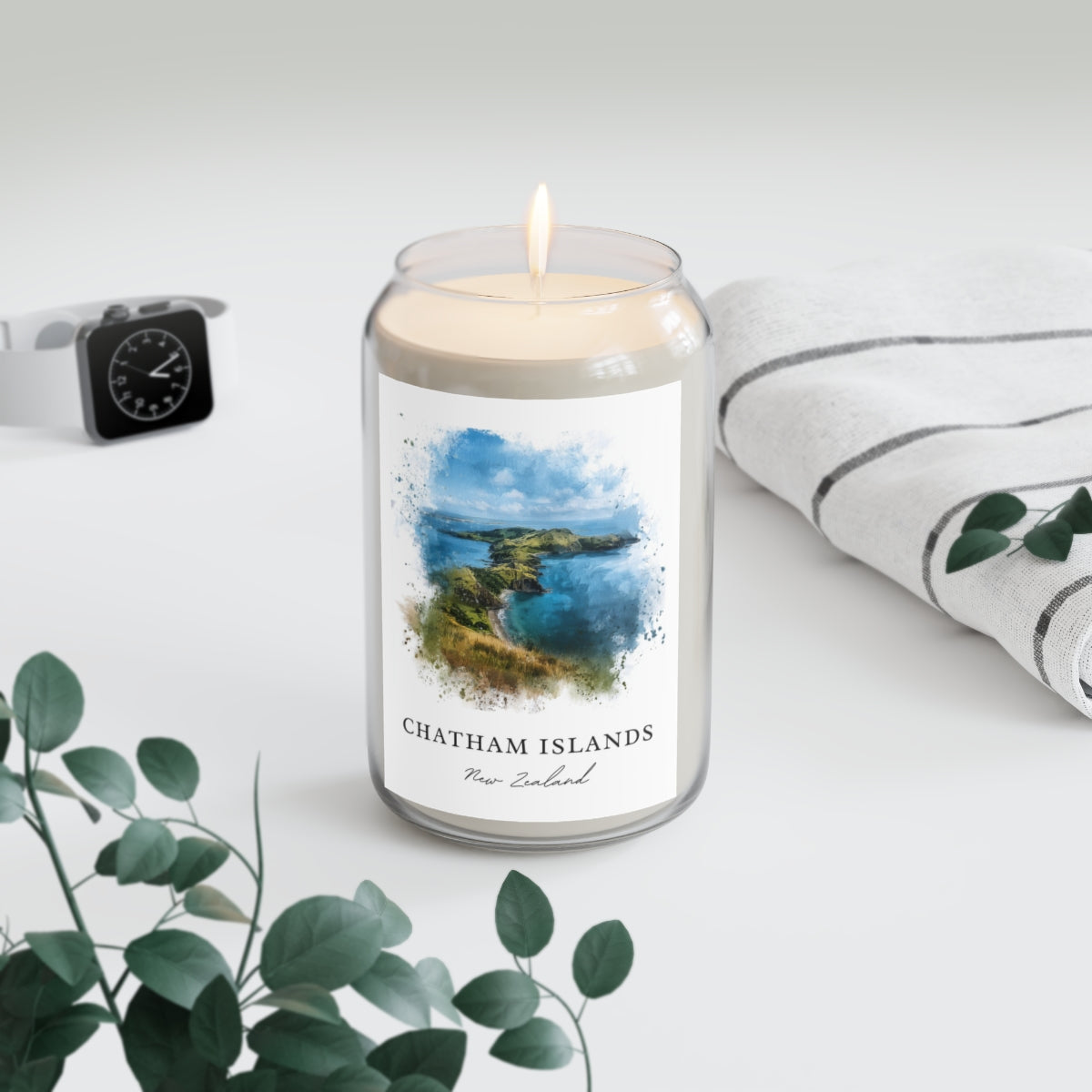 Chatham Islands, New Zealand scented soy candle