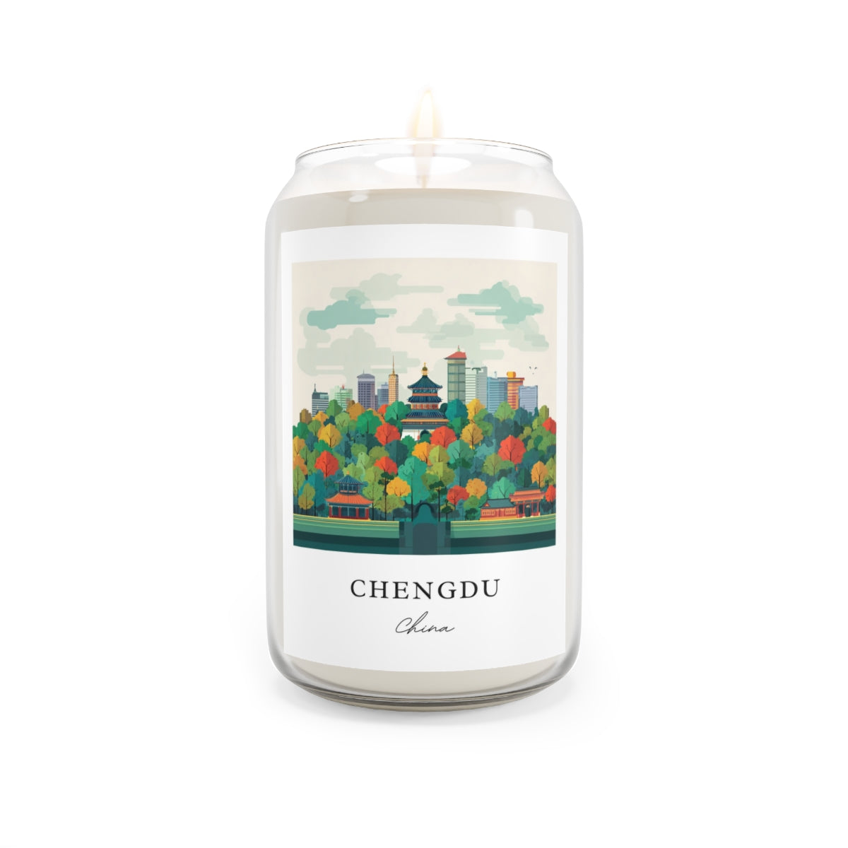 Chengdu, China scented soy candle