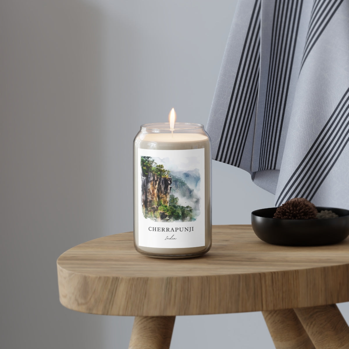 Cherrapunji, India scented soy candle