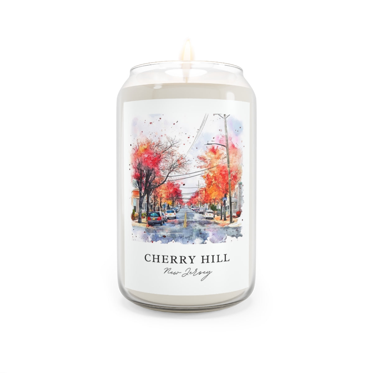 Cherry Hill, New Jersey scented soy candle