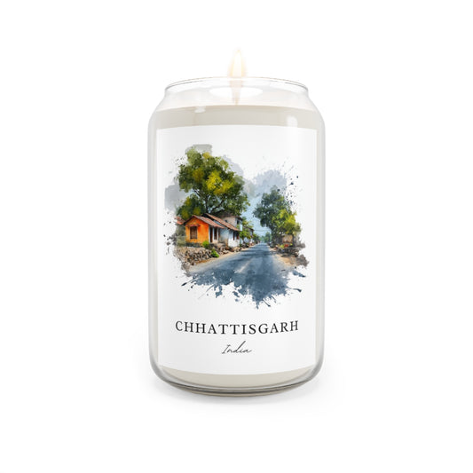 Chhattisgarh, India scented soy candle