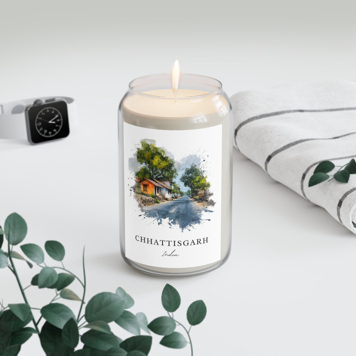 Chhattisgarh, India scented soy candle