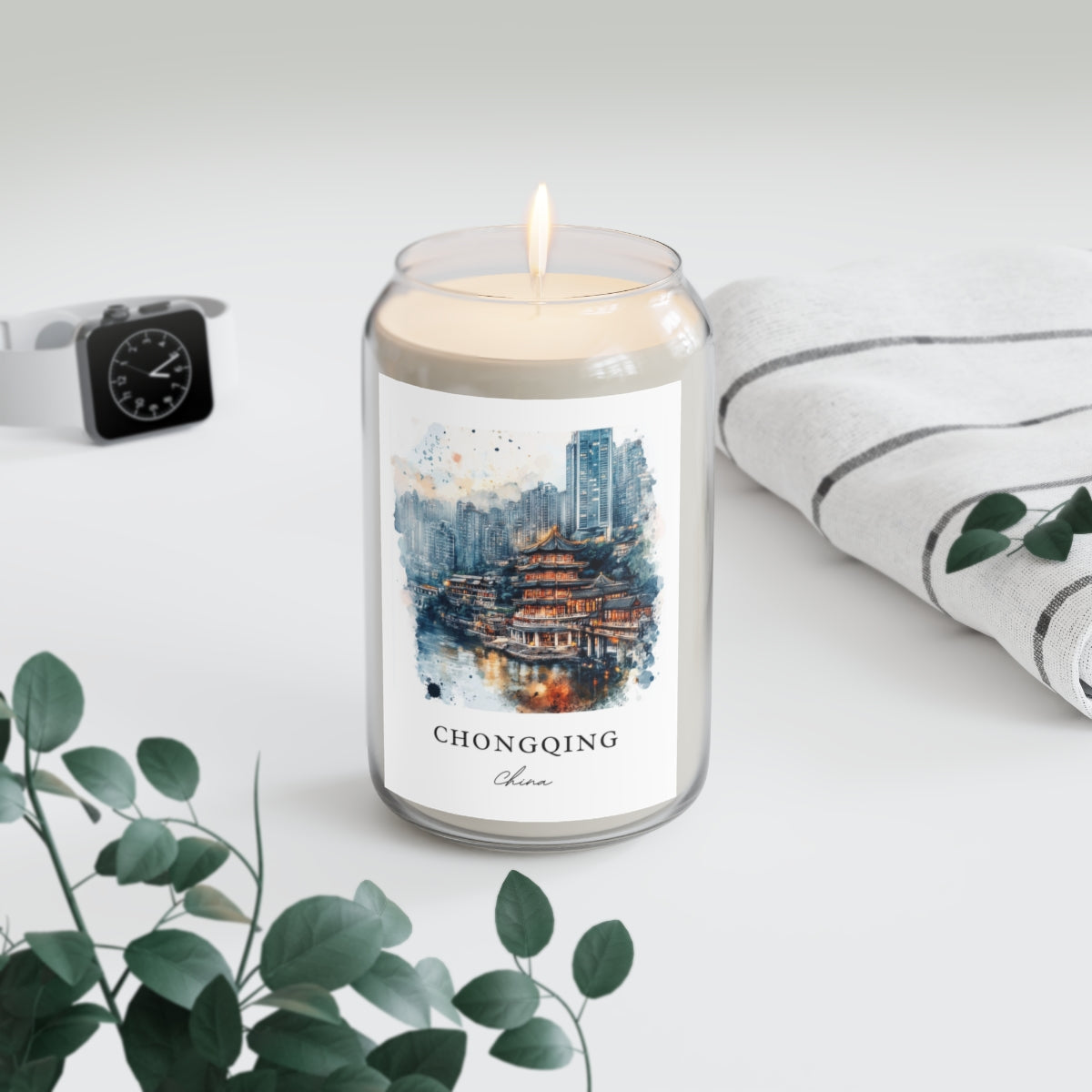 Chongqing, China scented soy candle