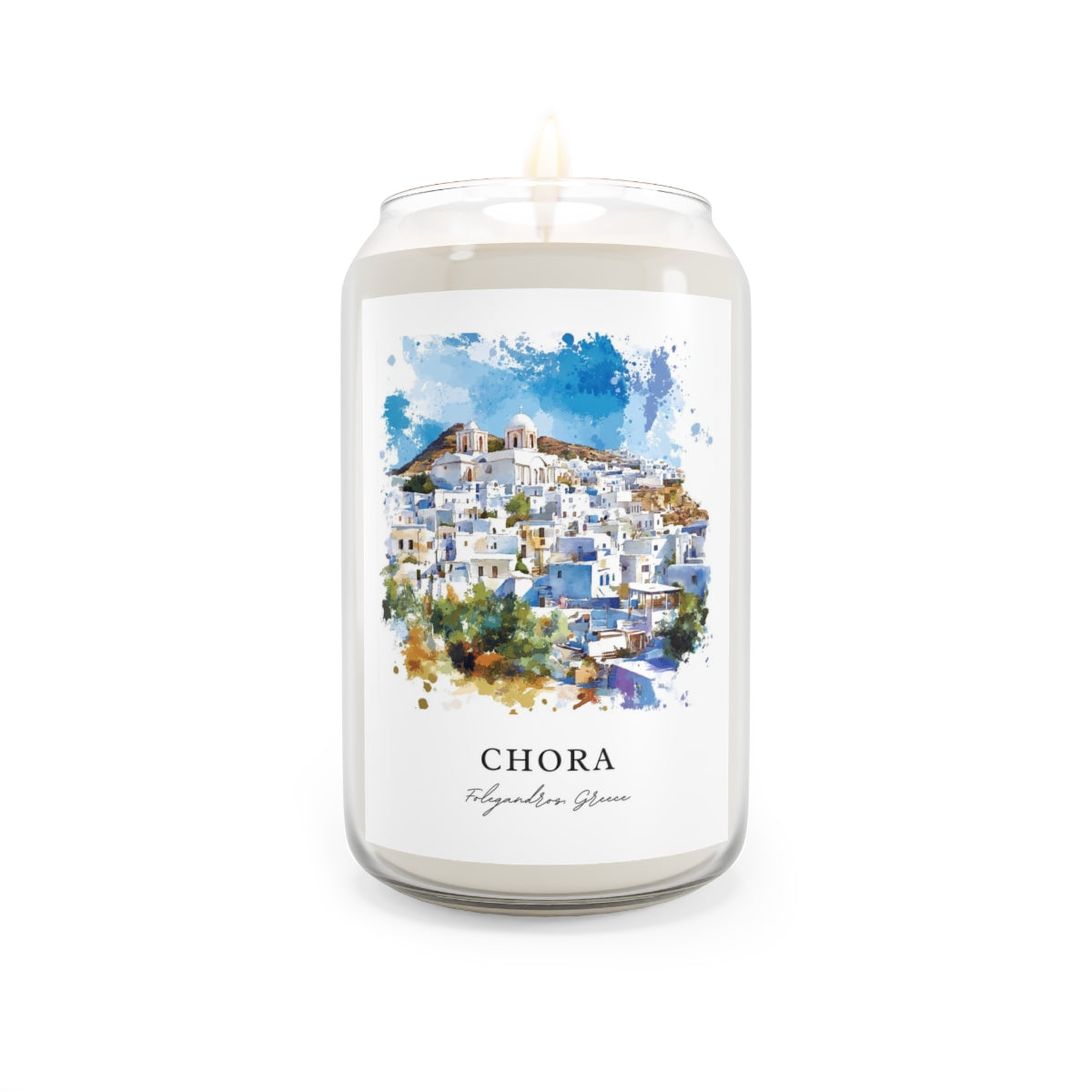 Chora, Folegandros, Greece scented soy candle