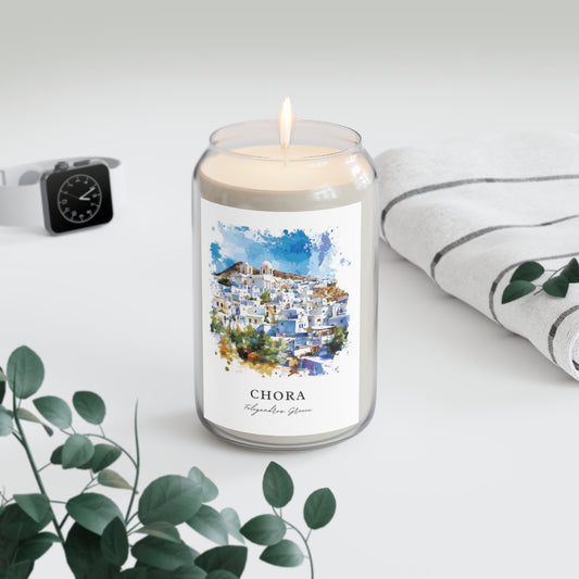 Chora, Folegandros, Greece scented soy candle
