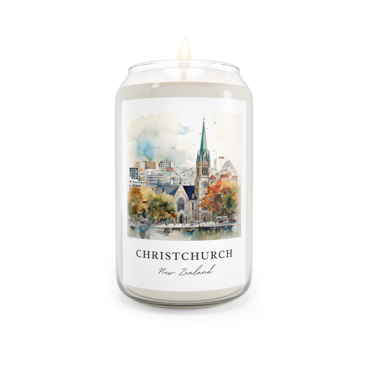 Christchurch, New Zealand scented soy candle