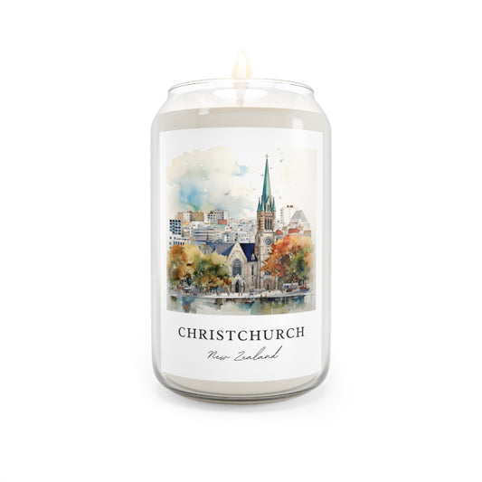 Christchurch, New Zealand scented soy candle