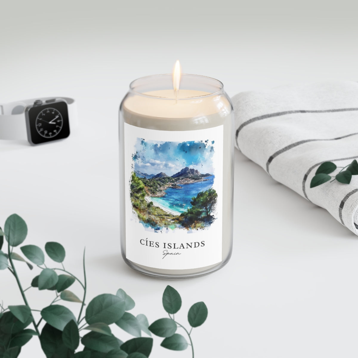 Cíes Islands, Spain scented soy candle