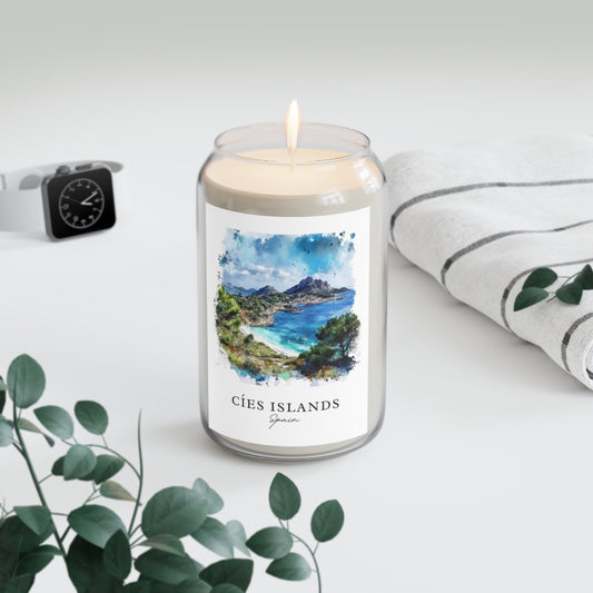 Cíes Islands, Spain scented soy candle