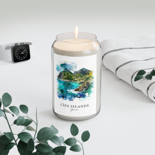 Cíes Islands, Spain scented soy candle