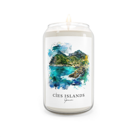 Cíes Islands, Spain scented soy candle