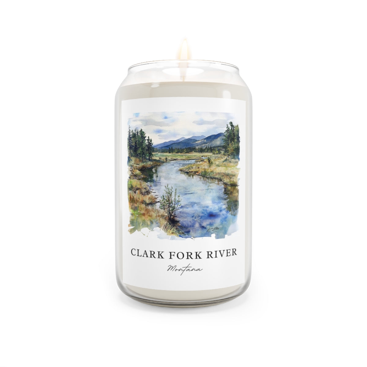 Clark Fork River, Montana scented soy candle