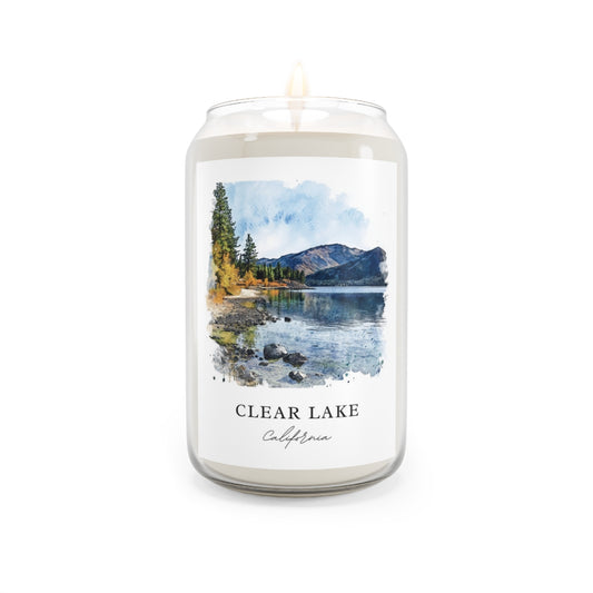 Clear Lake, California scented soy candle