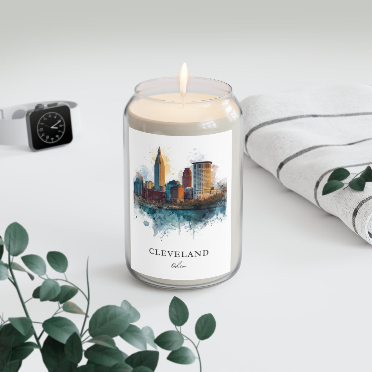 Cleveland, Ohio scented soy candle