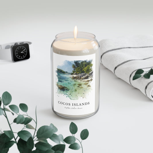 Cocos Islands, Eastern Indian Ocean scented soy candle