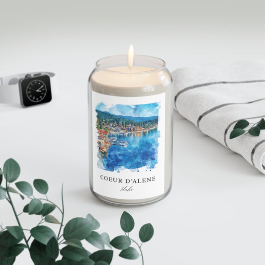 Coeur D'alene, Idaho scented soy candle