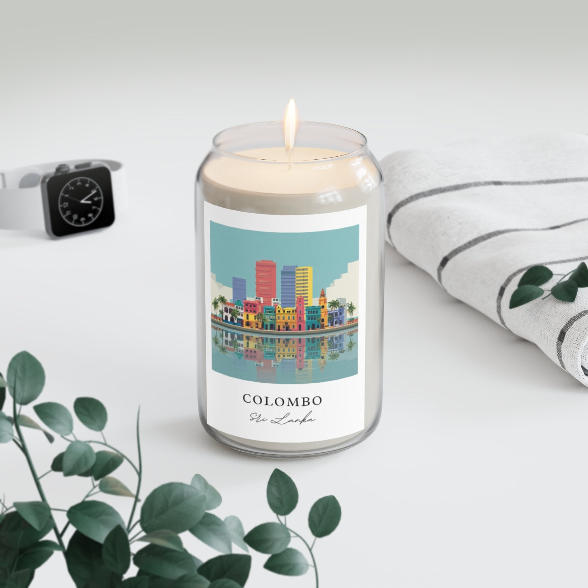 Colombo, Sri Lanka scented soy candle
