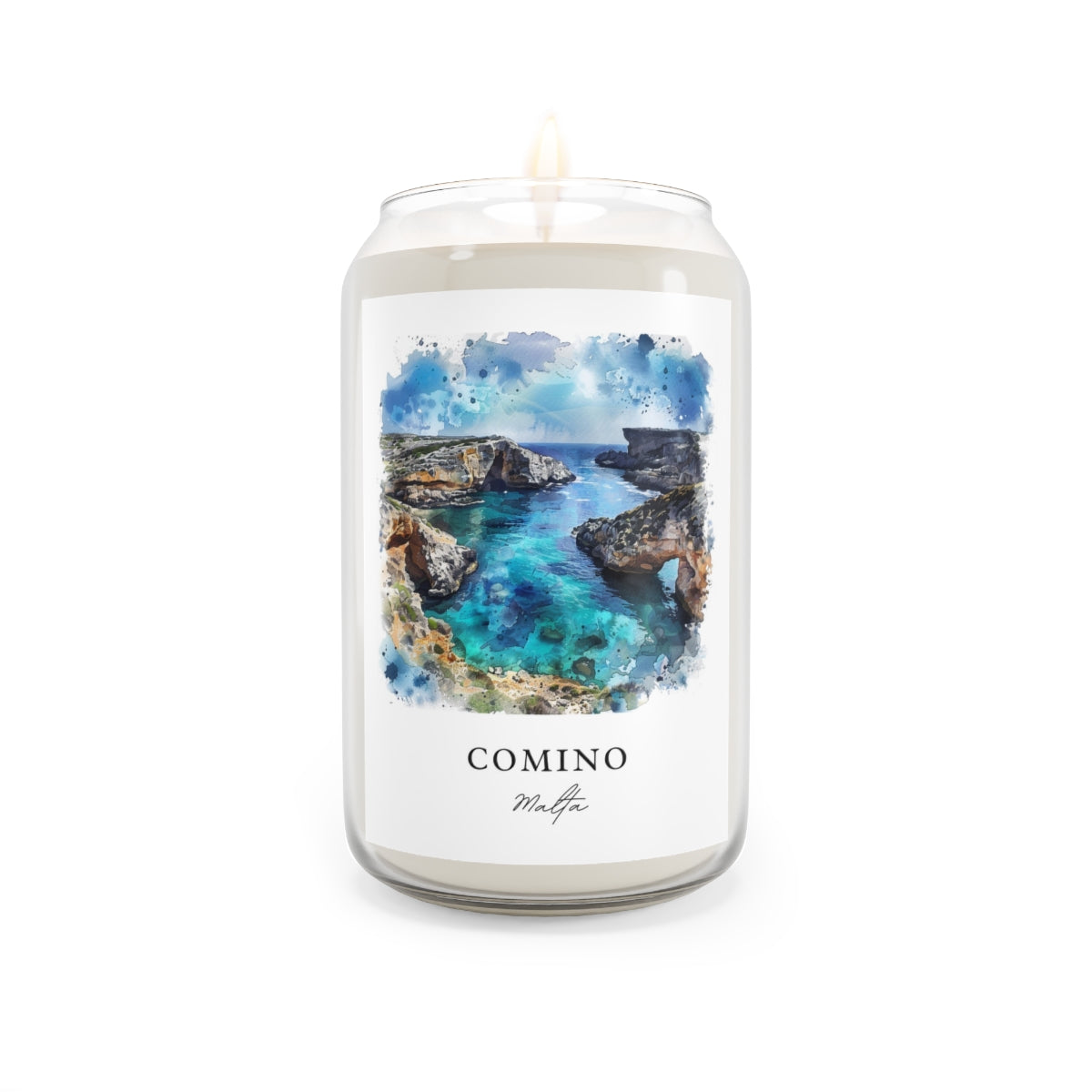 Comino, Malta scented soy candle