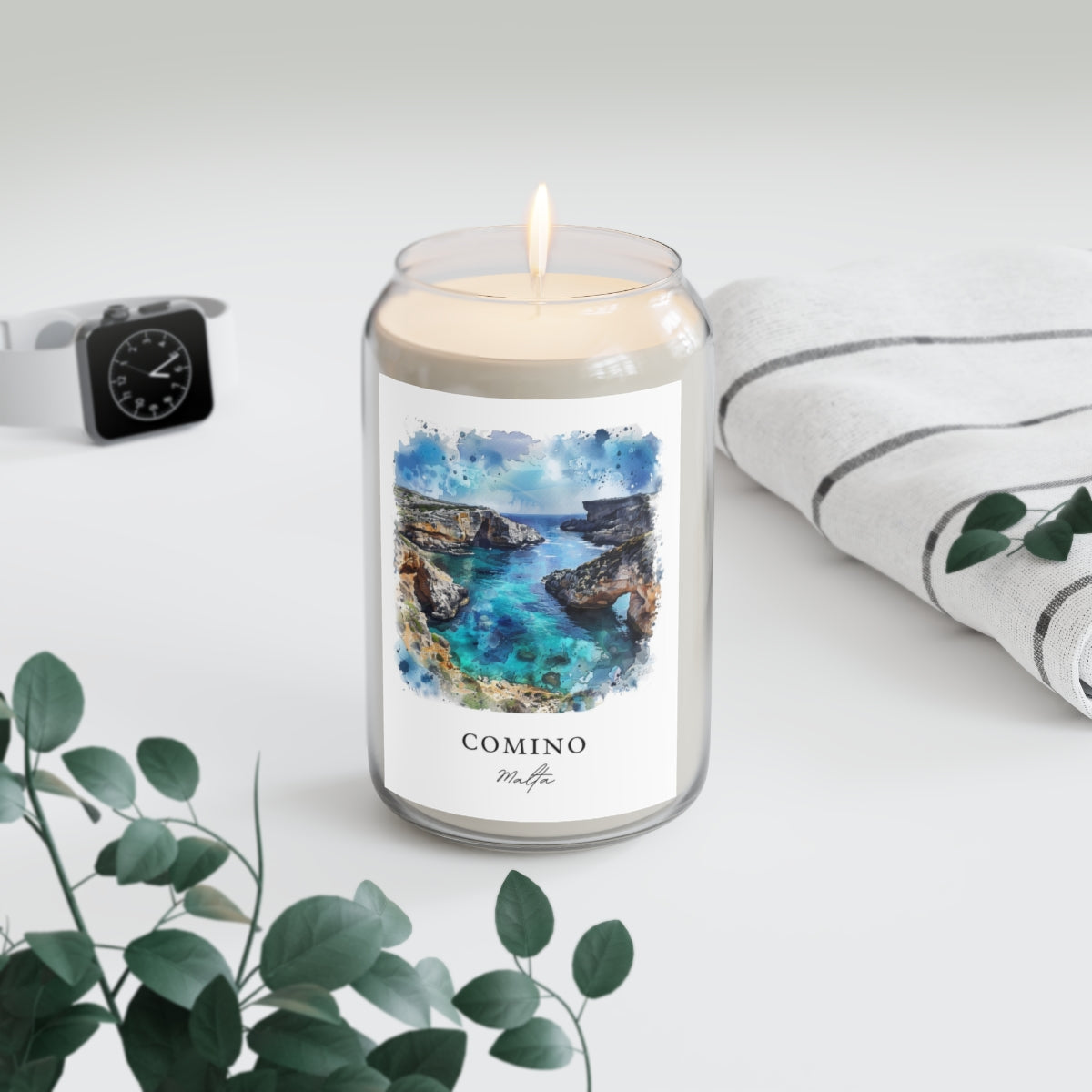Comino, Malta scented soy candle
