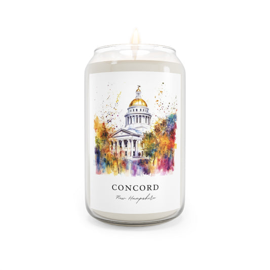 Concord, New Hampshire scented soy candle