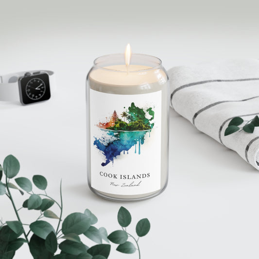 Cook Islands, New Zealand scented soy candle