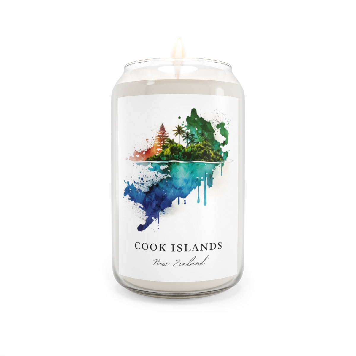 Cook Islands, New Zealand scented soy candle