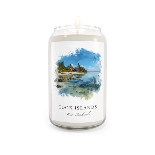 Cook Islands, New Zealand scented soy candle