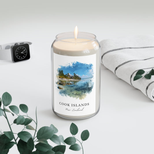 Cook Islands, New Zealand scented soy candle