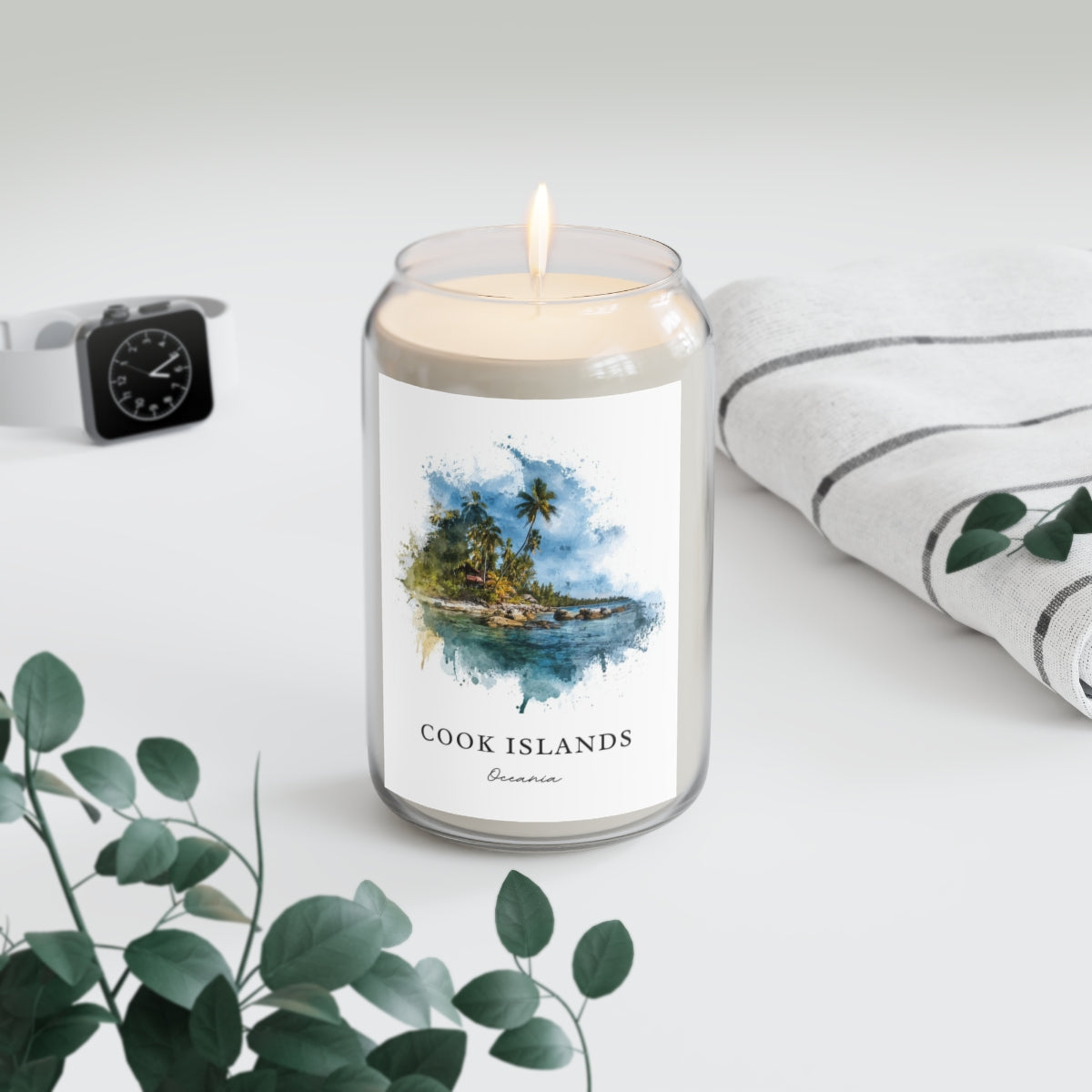 Cook Islands, Oceania scented soy candle