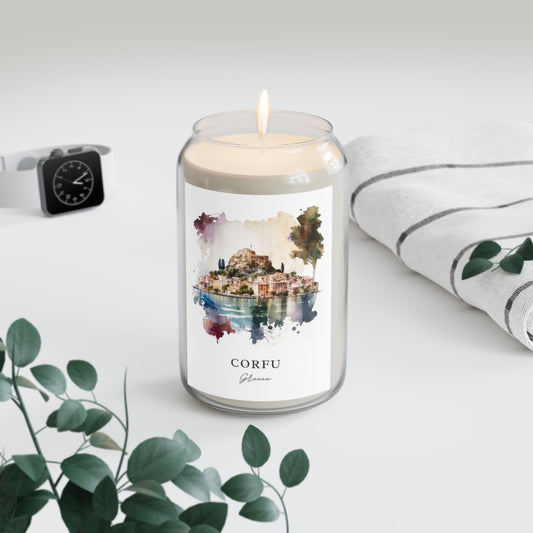 Corfu, Greece scented soy candle