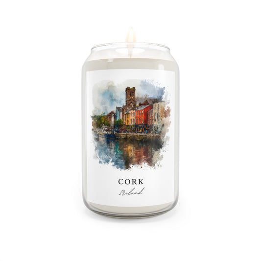 Cork, Ireland scented soy candle