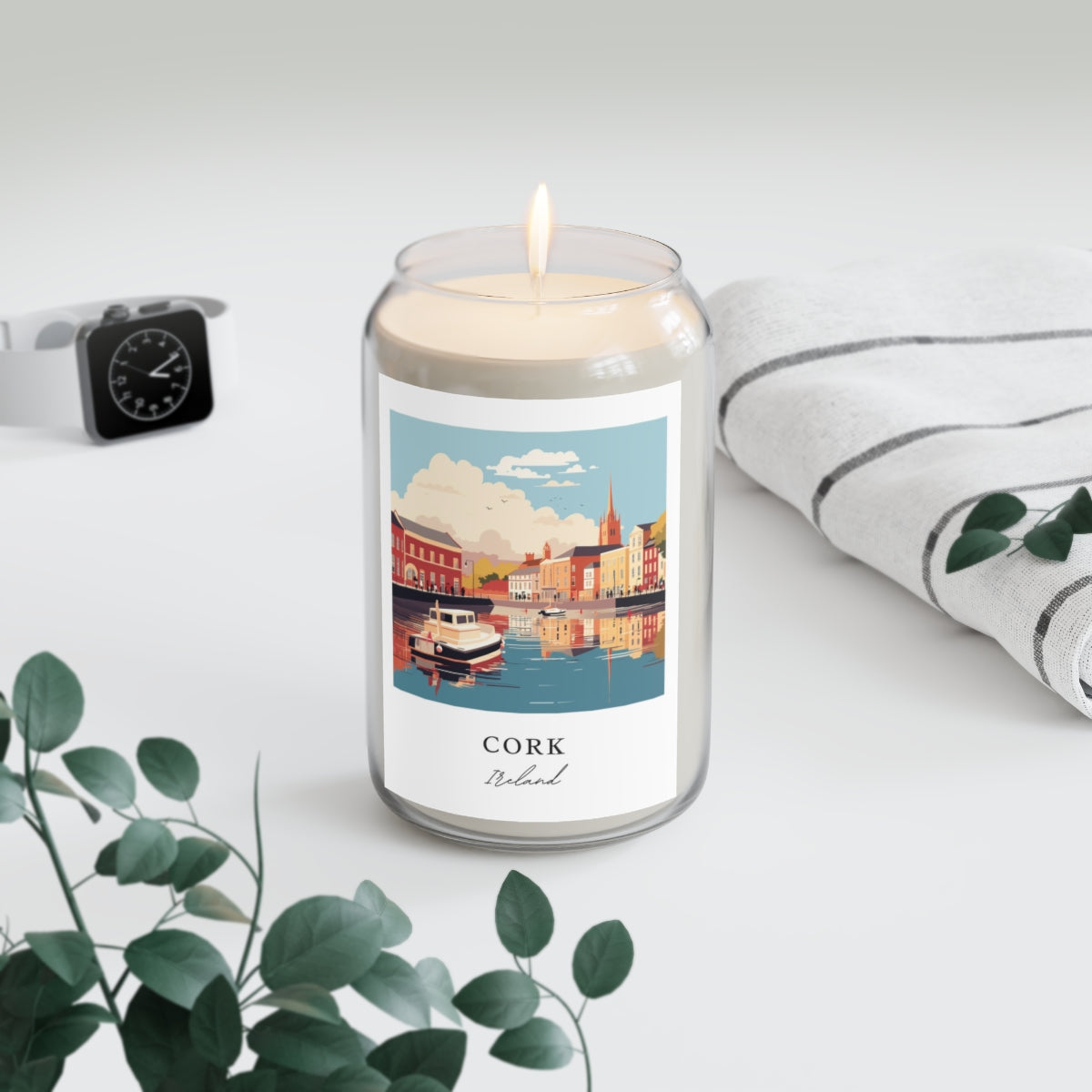 Cork, Ireland scented soy candle