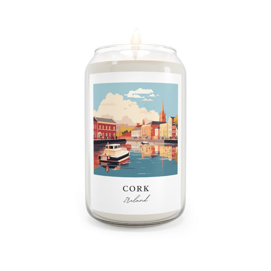 Cork, Ireland scented soy candle