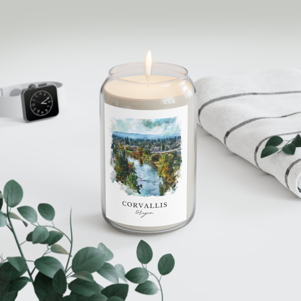 Corvallis, Oregon scented soy candle