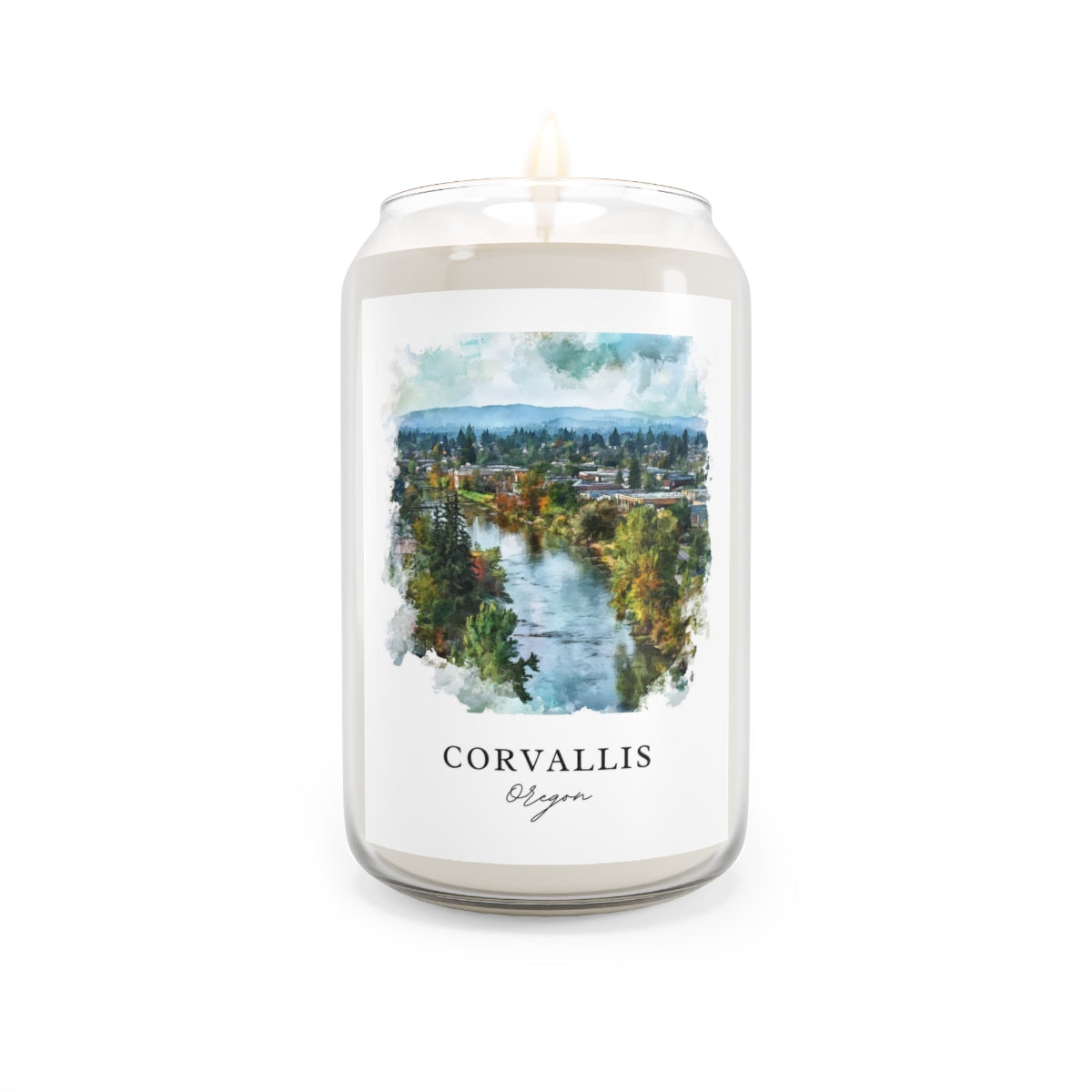 Corvallis, Oregon scented soy candle