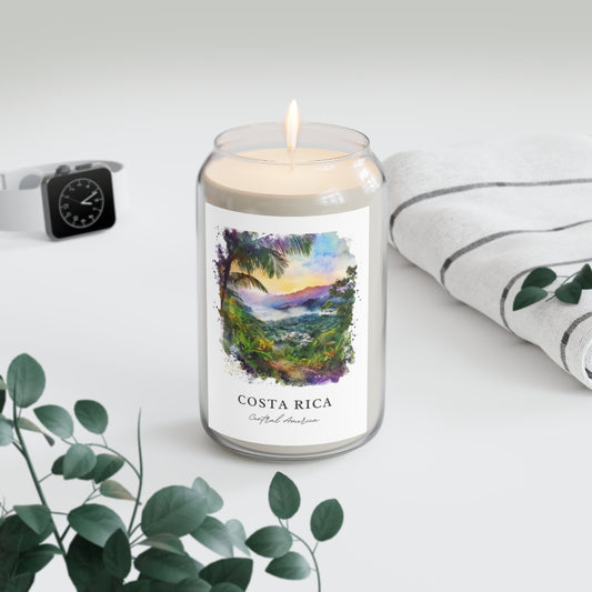Costa Rica, Central America scented soy candle