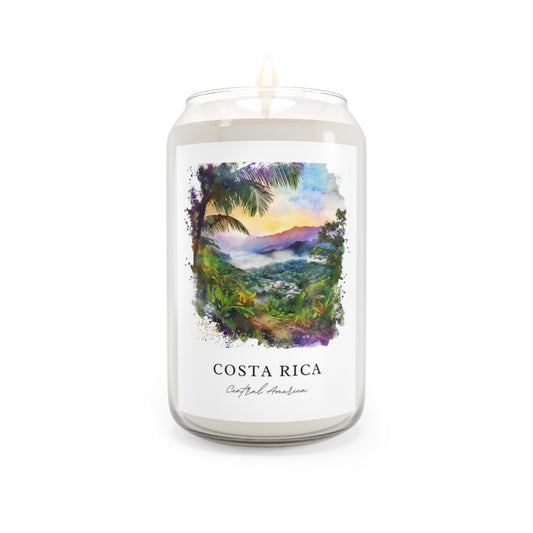 Costa Rica, Central America scented soy candle