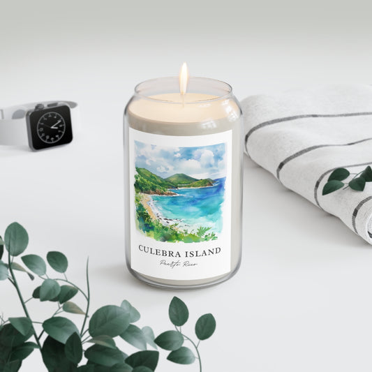 Culebra Island, Puerto Rico scented soy candle