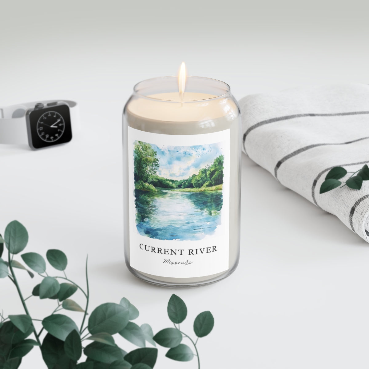 Current River, Missouri scented soy candle