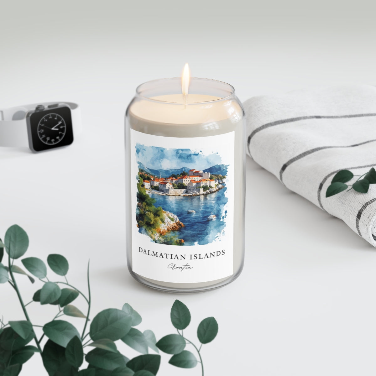 Dalmatian Islands, Croatia scented soy candle